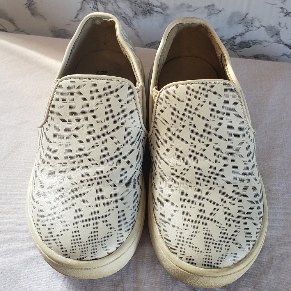 MICHAEL Michael Kors Kids Cream Slip-On Sneakers‎